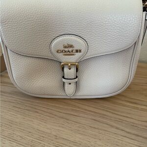 Coach Cream Leather Crossbody Bag